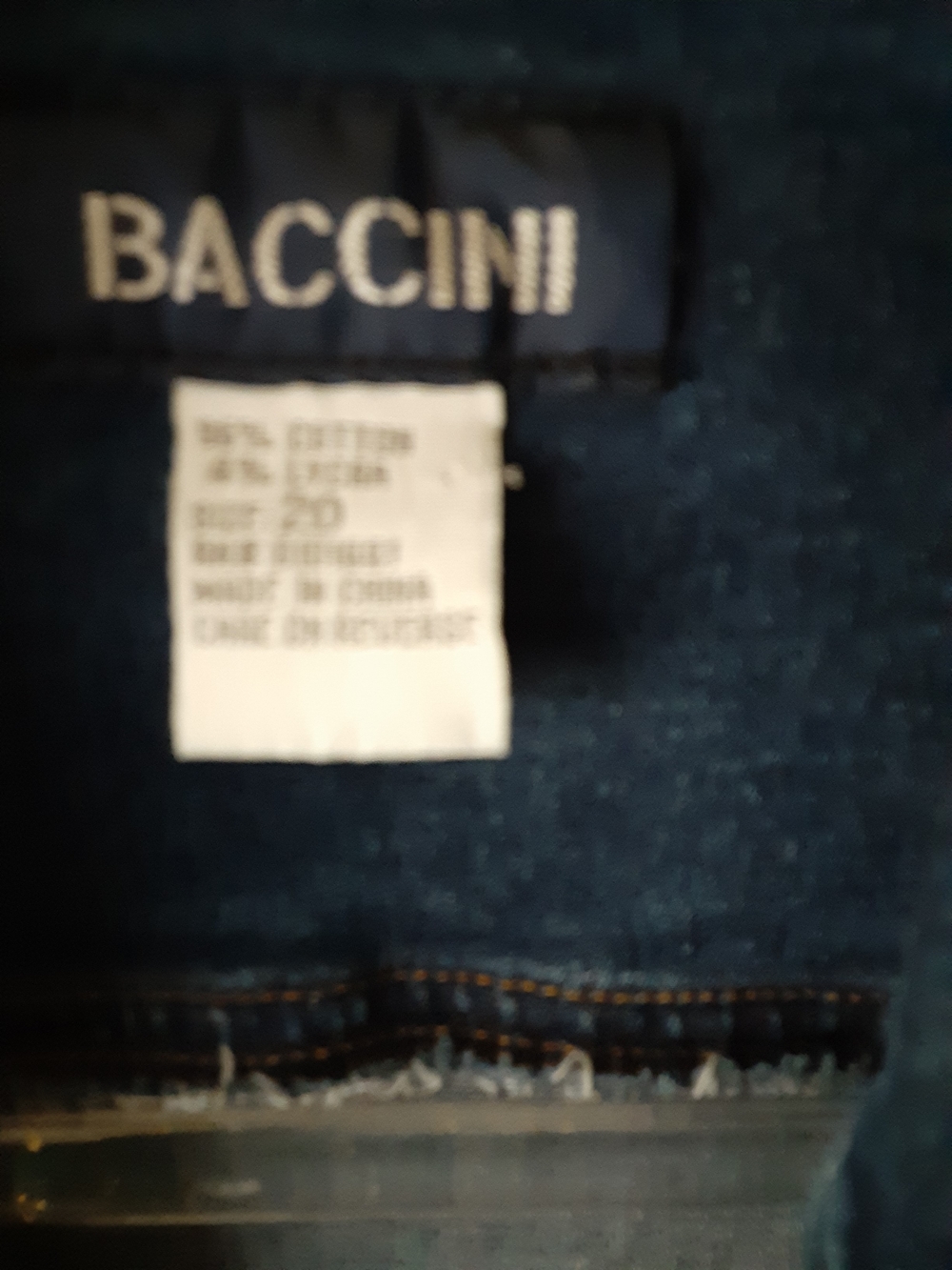 Baccini Blue Denim Button-Front Blazer Jacket - Picture 2 of 6